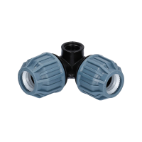 PP Fitting Pop-Up-Winkel 90° Klemm x Innengewinde...