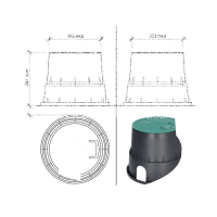 Ventilbox groß rund 253 x 336 mm