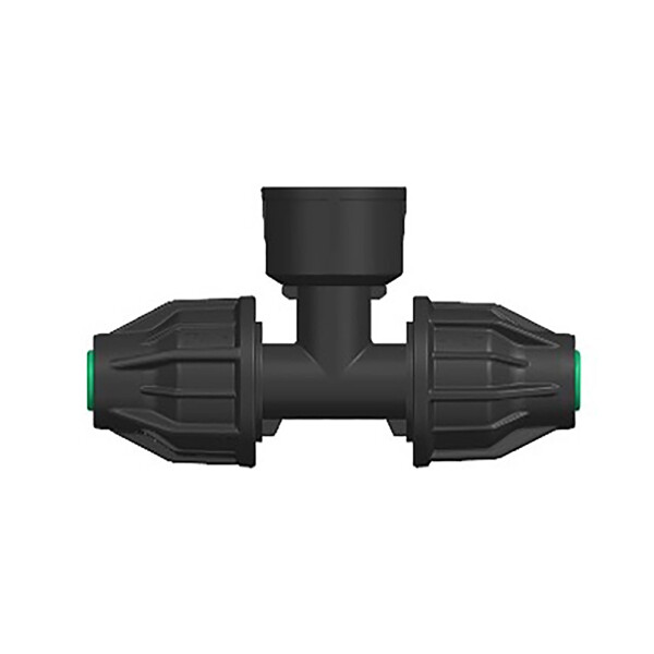 PP Fitting Lock-T-Stück Lock x Innengewinde (IG) x Lock
