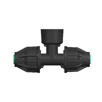 PP Fitting Lock-T-Stück Lock x Innengewinde (IG) x Lock
