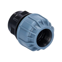 PP Fitting Klemmkupplung Klemm x Innengewinde (IG) 32 mm x 3/4" PN10