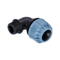 PP Fitting Winkel 90° Klemm x Außengewinde (AG)...