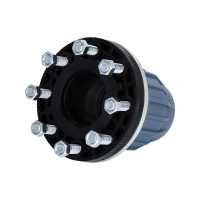 PP/PE Fitting Kupplung mit Flansch PN16 DVGW 50 x 40 mm (1 1/2")