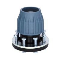 PP/PE Fitting Kupplung mit Flansch PN16 DVGW 63 x 65 mm (2 1/2")