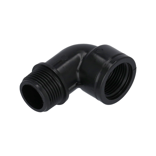 PP Winkel 90° Außengewinde (AG) x Innengewinde (IG) 1/2" x 1/2" PN10