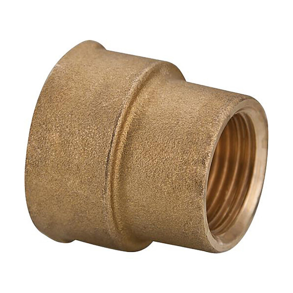 Messing Reduziermuffe IG x IG 3/4" x 1/2"