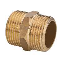 Messing Doppelnippel AG x AG 1 1/4" x 1 1/4"