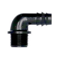 PP Winkel 90° Tülle x AG 20 mm x 3/4"