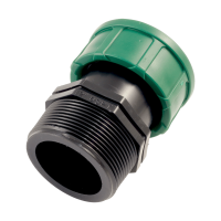 PVC - Kupplung mit O-Ring IG x AG 2" x 2"