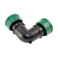 PVC- 90° Winkelkupplung mit O-Ring IG x IG 1 1/2" x 1 1/2"