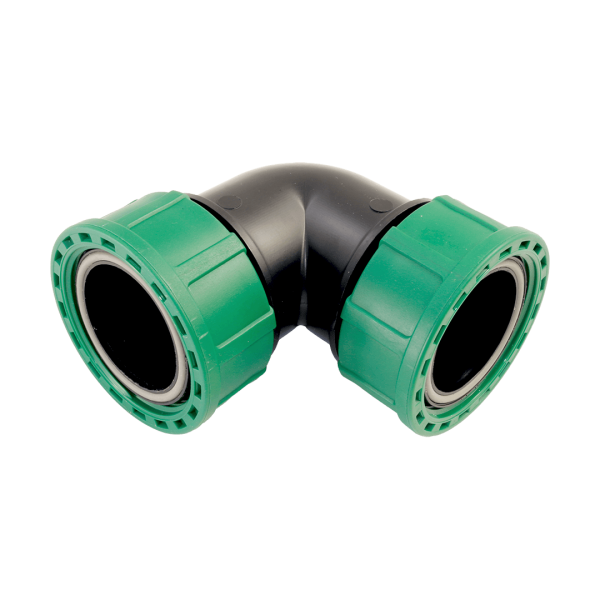 PVC- 90° Winkelkupplung mit O-Ring IG x IG 2" x 2"