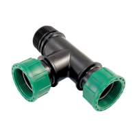 PVC- T - Kupplung mit O-Ring IG x IG x AG 1 1/2" x 1 1/2" x 1 1/2"