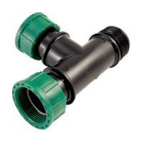 PVC- T - Kupplung mit O-Ring IG x IG x AG 1 1/2" x 1 1/2" x 1 1/2"