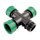 PVC- Kreuzkupplung mit O-Ring IG x IG x IG x AG 1 1/2" x 1 1/2" x 1 1/2" x 1 1/2"