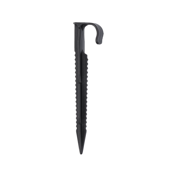 Bodenhaken schwarz für PE Rohre 16-20 mm
