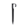 Bodenhaken schwarz für PE Rohre 16-20 mm