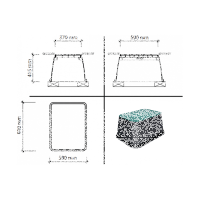 Ventilbox Jumbo XL rechteckig 810 x 590 mm