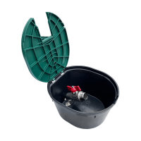 Ventilbox oval mit Metallkugelhahn 3/4"...