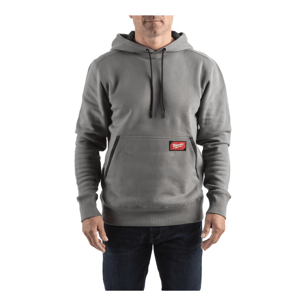 Leichter Kapuzenpullover grau L