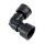 PVC - Verbindungsstück Ventilverteiler mit O-Ring 90° Winkel 1" IG x 1" IG Schwarz