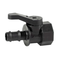 Mini Kugelhahn PP PN4 SFP 16mm Tülle x 3/4" IG