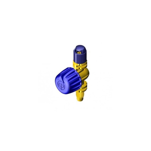 Idra Adjustable Jet Spray Düse Anschluß 4,50mm Gewinde 180° Mikro Düse blau einstellbar 0-2,30m Radius