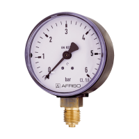 Druckmesser - Manometer Ø 50 MM Radial 1/4" AG 0-6 Bar