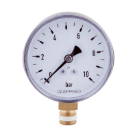Druckmesser - Manometer Ø 50 MM Radial 1/4" AG - Selbstdichtend mit PTFE-Dichtring 0-16 Bar