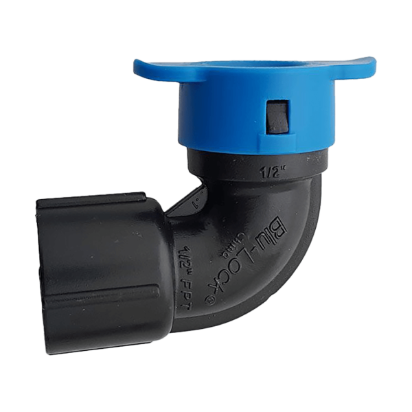 Blu-Lock Regneranschl&uuml;sse Blu-Lock Winkel &oslash; 15 mm BL x 1/2" IG