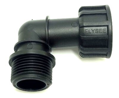 Ventilverteiler Swivel Winkel 90° 1 x Innengewinde (IG) mit Überwurfmutter 1 x Außengewinde (AG) 1"
