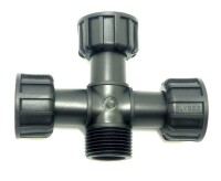 Ventilverteiler Swivel Kreuz 3 x Innengewinde (IG) mit...