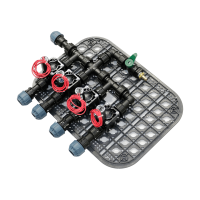 Ventilbox vormontiert Standard 4 Kreise / Zonen mit...
