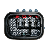 Ventilbox vormontiert Standard 4 Kreise / Zonen mit Hunter PGV Magnetventilen inkl. Ausblasventil für Druckluft