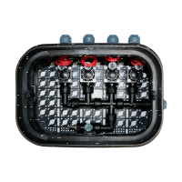 Ventilbox vormontiert Standard 4 Zonen mit Hunter PGV Magnetventilen inkl. Ausblasventil f&uuml;r Druckluft-25 mm