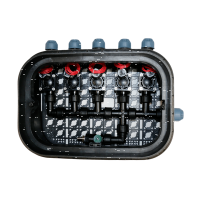 Ventilbox vormontiert Standard 5 Zonen mit Hunter PGV Magnetventilen inkl. Ausblasventil f&uuml;r Druckluft-25 mm