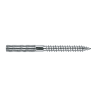 Stockschraube - Doppelgewinde TX verzinkt M8 x 60 mm