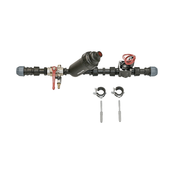 Starterset Wandmontage Masterventil, Wasserfilter und Kugelhahn inkl. Ausblasventil für Druckluft